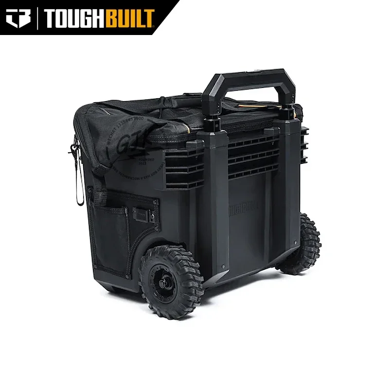 TOUGHBUILT X-Large Rolling Massive Mouth Bag Multi-functional Waterproof Push-pull Toolkit Tool Bag Tool Pouch TB-CT-61-18