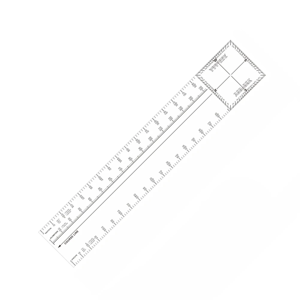 

Профессиональная линейка-транспортир CNP-3 для авианавигации: измерение углов, оценка расстояния, преобразование масштабов, 38,1x7 см