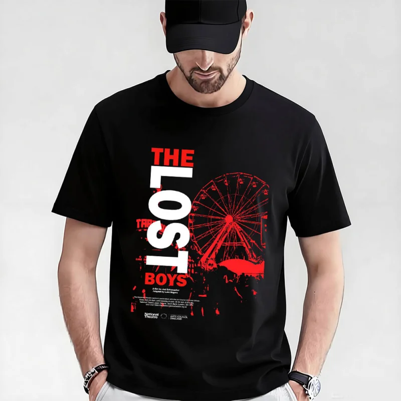 

0521 Horror Movie The Lost Boys Scary Vampire Gift T-shirts Santa Carla Boys Graphic Clothes Short Sleeve All size Tops