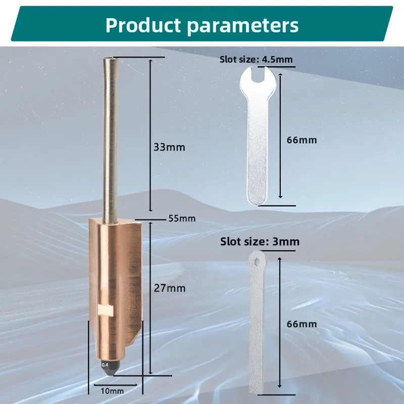 Suitable for flash casting AD5X hot end hardening steel nozzle upgrade integrated quick release structure removable nozzle