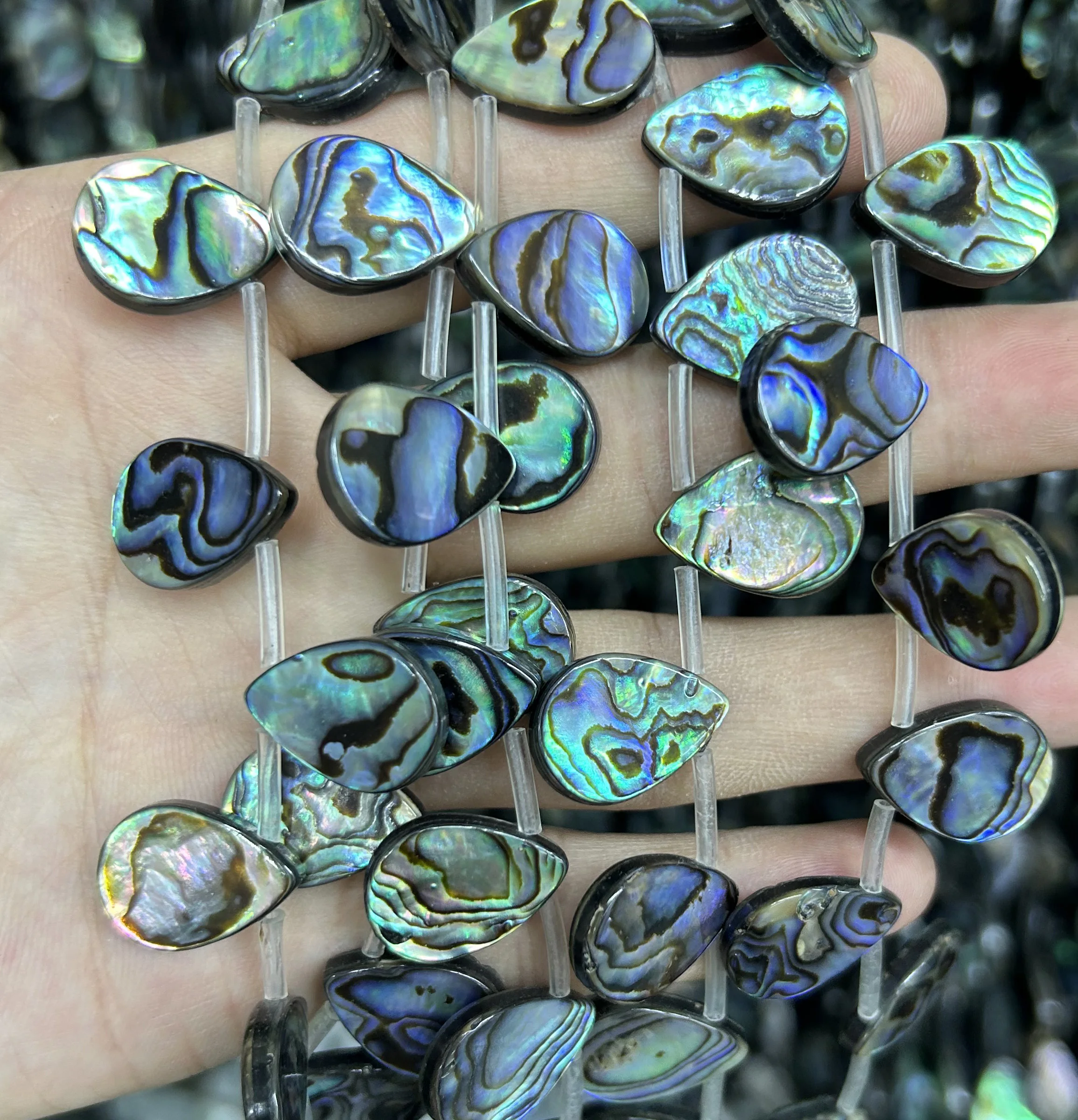 

Abalone Shell Beads Natural Shell Teardrop Beads For Necklace Pendant Beads 10x14mm 13x18mm