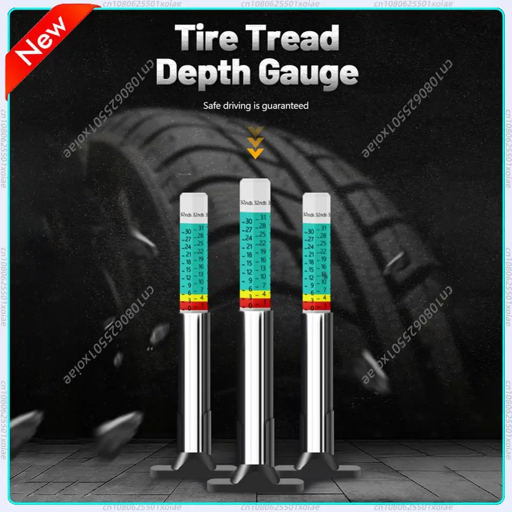 

1-10PCS 25mm Car Tyre Tire Tread Depth Gauge Meter Caliper Thickness Gauges Monitoring System Tire Wear Detection Measuring Tool