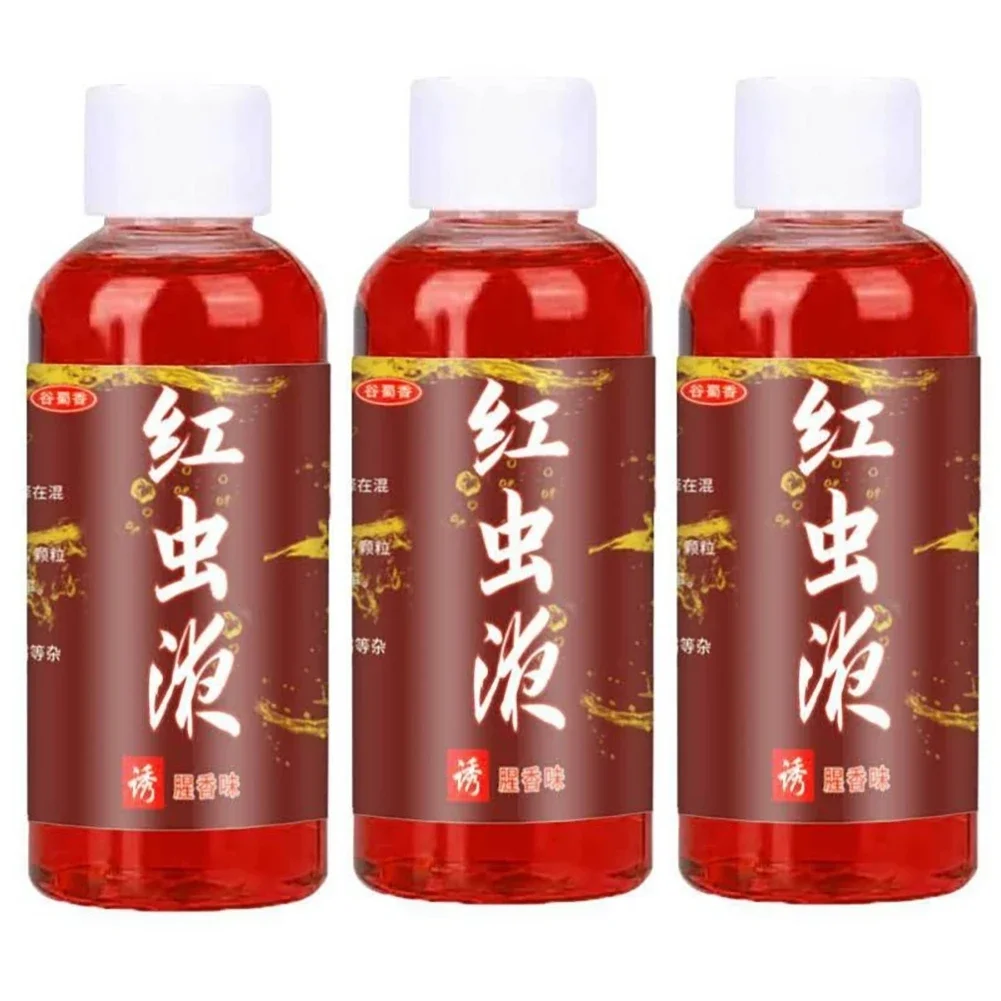 Concentrated Red Worm Liquid Multipurpose Concentrated Fish Bait Additive Permeability Red Worm Additive for Trout Cod Carp Bass