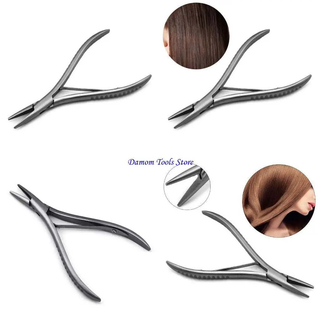 

57BE 7 "салонные плоскогубцы для наращивания волос, многофункциональные плоскогубцы из нержавеющей стали для удаления склейки и