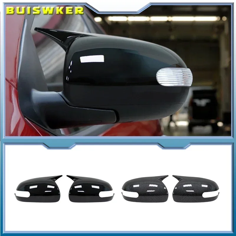 

For KIA K3 Cerato Forte 2009-2012 Car Rearview Side Mirror Cover Wing Cap Exterior Sticker Door Case Trim Carbon Fiber