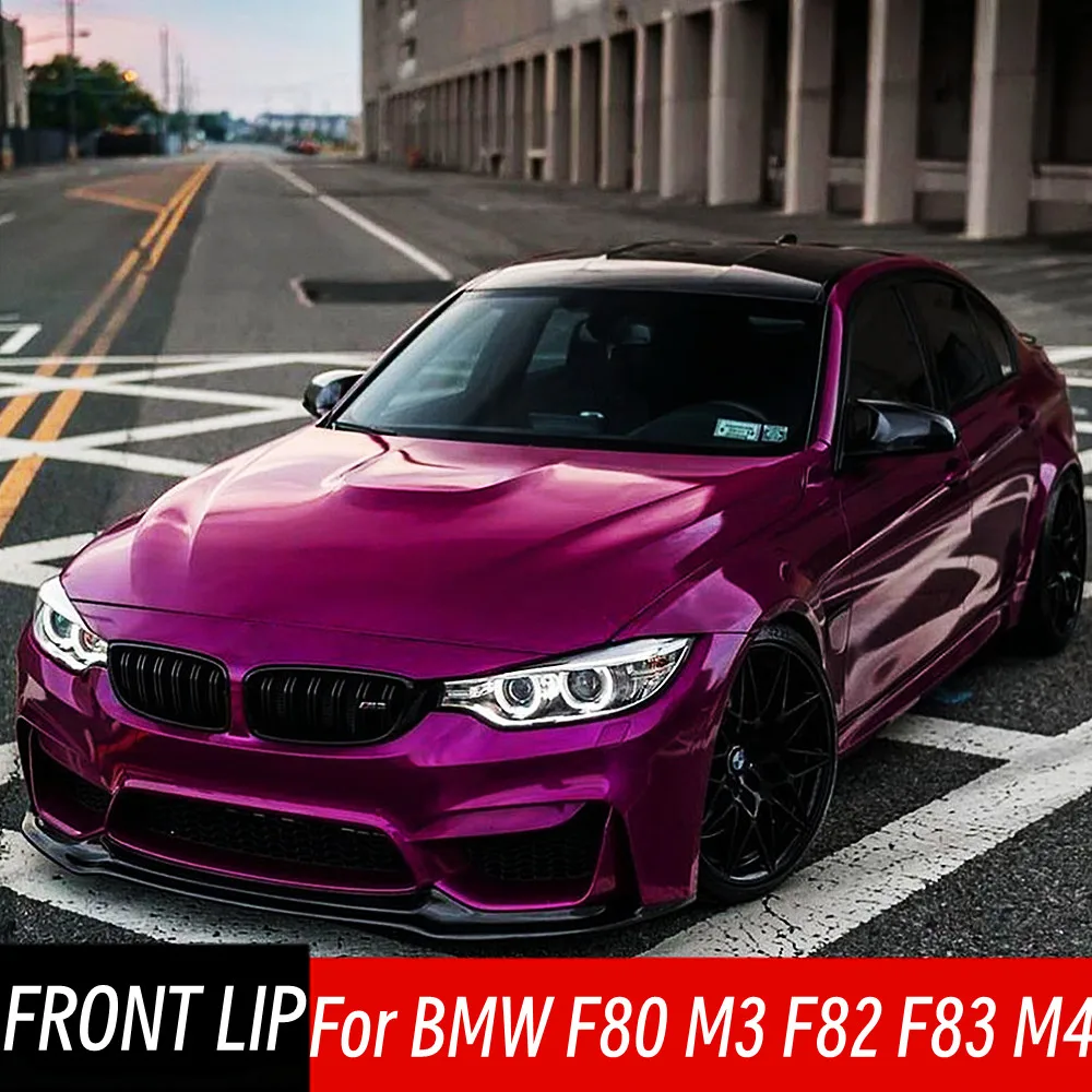 

For BMW F80 M3 F82 F83 M4 2015-2020 Front Bumper Lip Chin Splitter Diffuser Spoiler Deflector Protect Guard Car Accessories Part