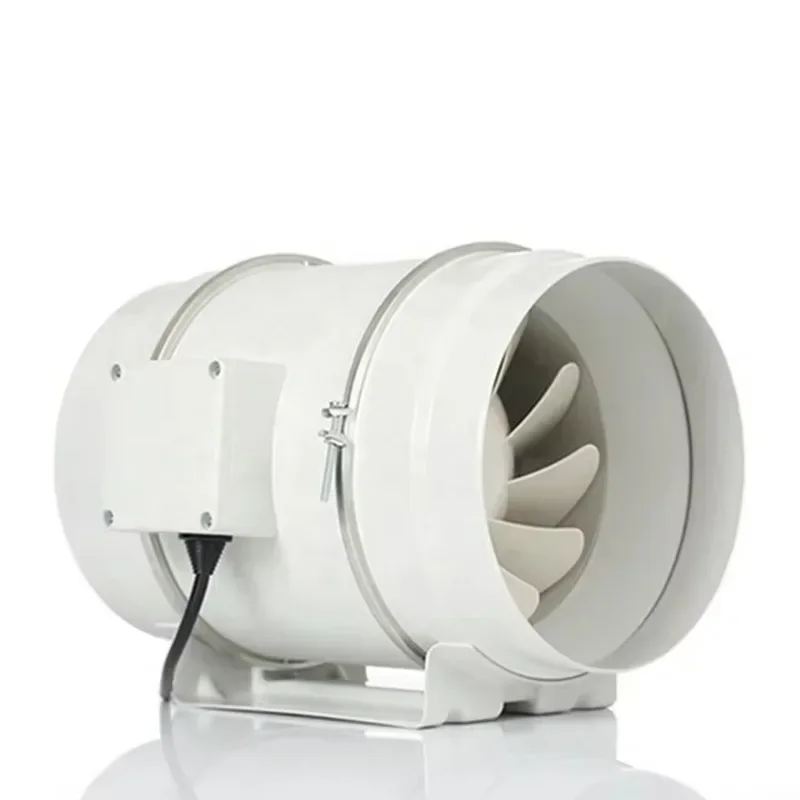 Hot Sale High Air Pressure Centrifugal Fan Inline Duct Exhaust Silent Mixed Flow Ventilation Booster Pipeline