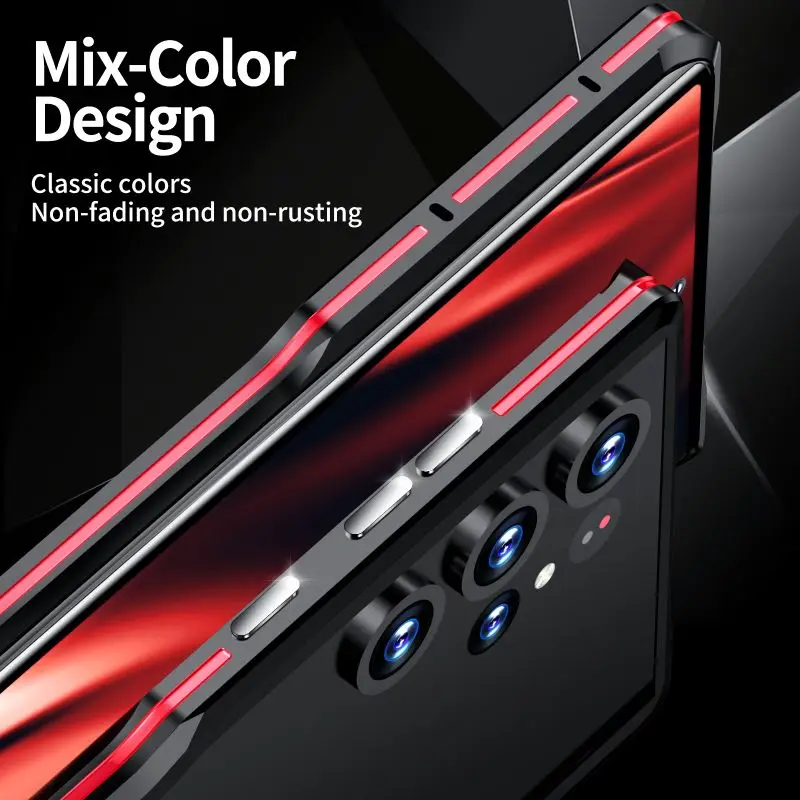 High Quality Aluminum Alloy Metal Frame Bumper Case For Samsung Galaxy S24 S23 S22 S21 Ultra