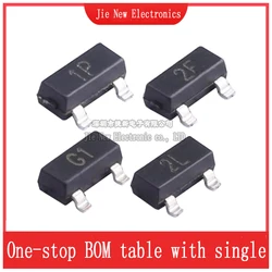 Transistor SOT-23 SMD, 100 piezas, MMBT2907A, MMBT2222A, MMBT5401, MMBT5551 (serigrafía 2F, 1P, 2L, G1)