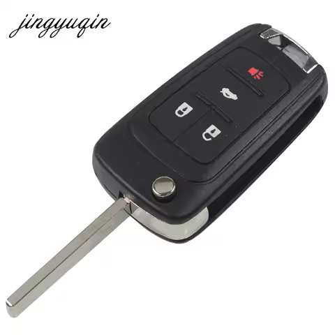 jingyuqin 10pcs/lot Flip Remote Key Shell 2/3/4/5 Button Fob for Chevrolet Cruze Camaro Equinox Malibu Sonic Replacement