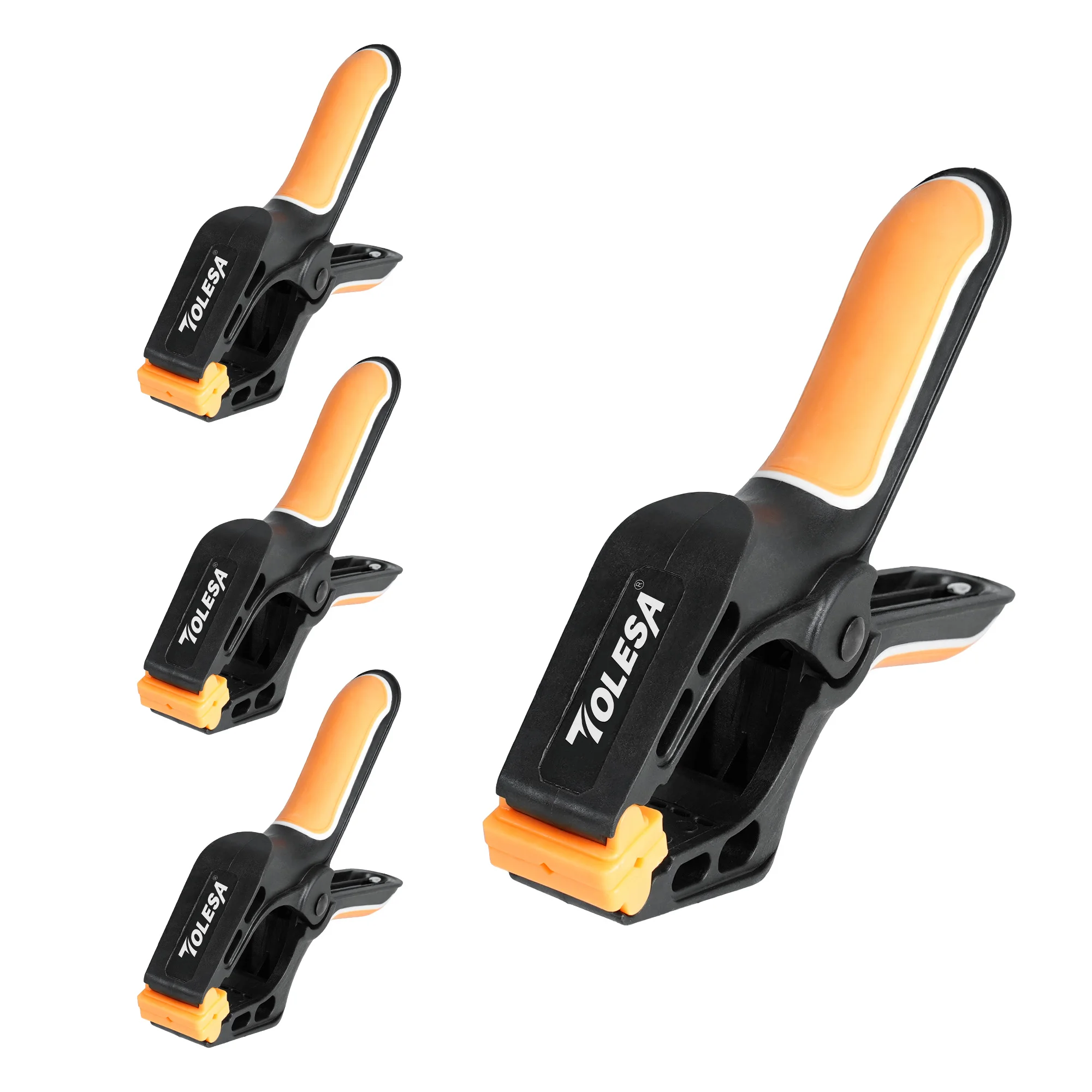 

TOLESA 7Inch Heavy Duty Woodworking Plastic Spring Clamp Large Clip Wood Carpenter Tool Nylon Clamp for Gluing Clamping Securing