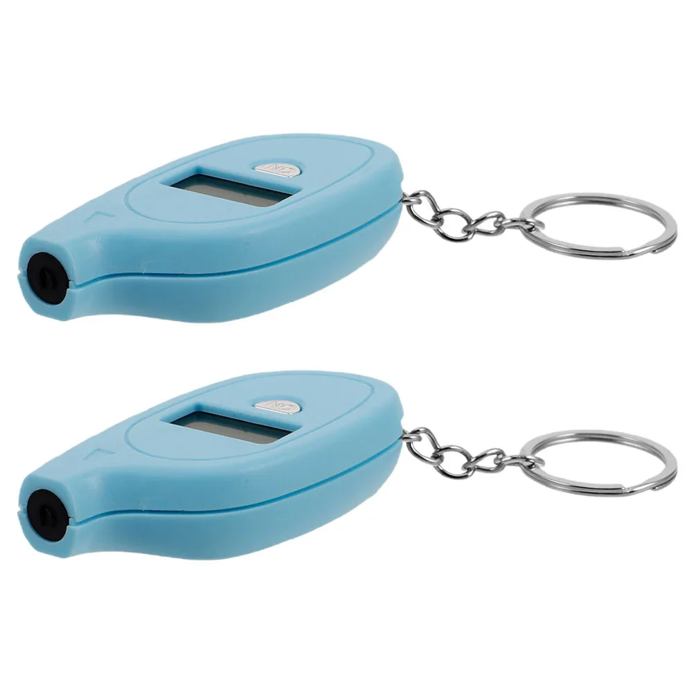 

2 pcs Portable Digital Tire Pressure Gauge Keychain Mini Lcd Display For Car Motorcycle Bicycle Truck Compact Air Pressure