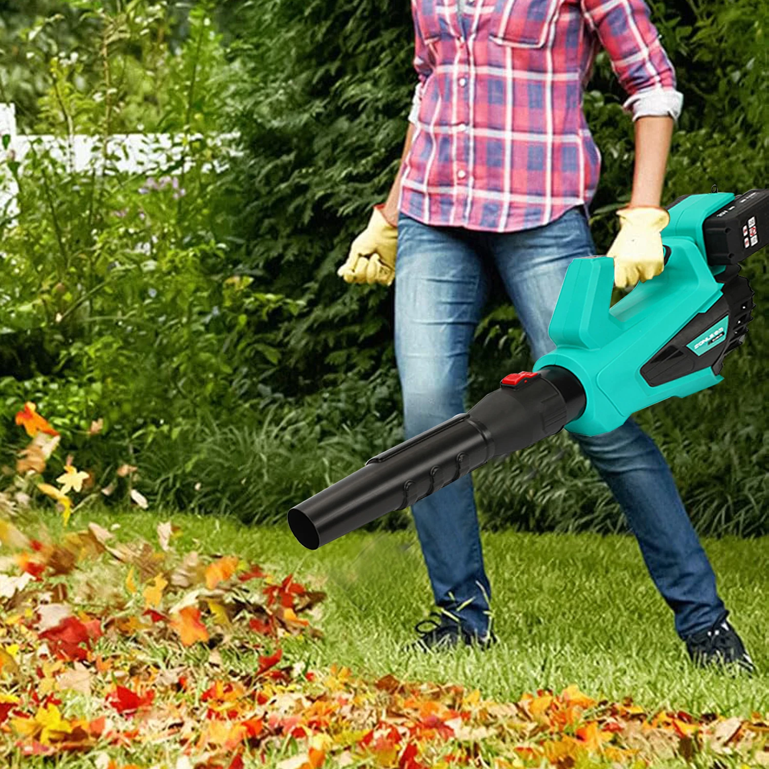 ZONLE กระเป๋าเป้สะพายหลังแบตเตอรี่ลิเธียมที่มีประสิทธิภาพไร้สาย Leaf Blower ไฟฟ้าฝุ่น Snow Air Leaf Blower ใบ Blower สวนเครื่องมือ