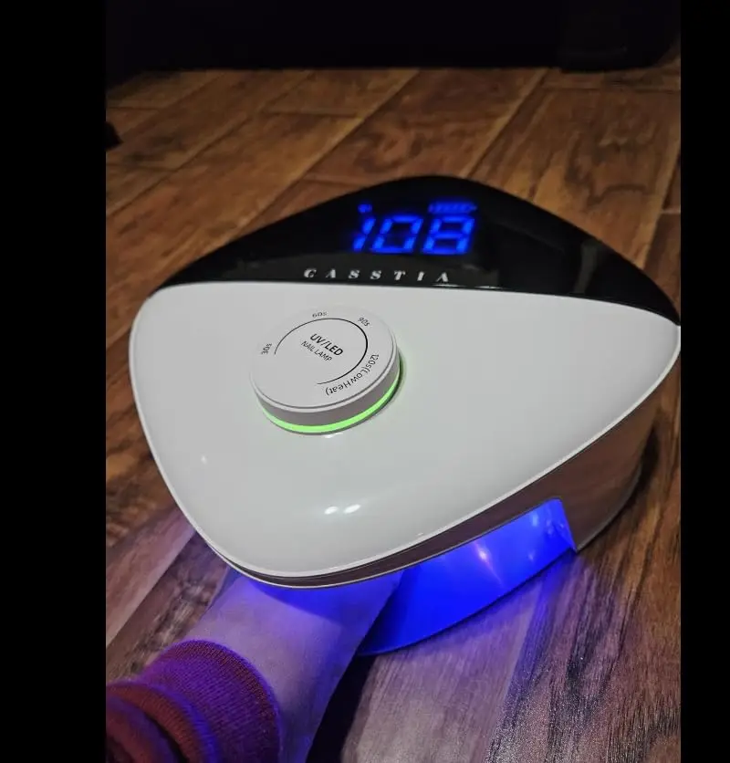 54 واط بلينغ بلينغ قابلة للشحن الأشعة فوق البنفسجية Led مسمار مصباح اللاسلكي منخفضة الحرارة مسمار مجفف علاج مصباح الأشعة فوق البنفسجية