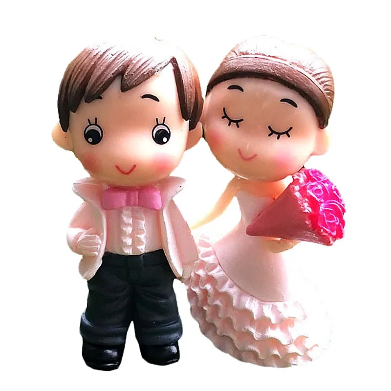 Boy Girl Lovers Home Decor Sweety Lovers Couple Chair Figurines Miniatures Terrariums Fairy Garden Moss Children Toy Resin Craft