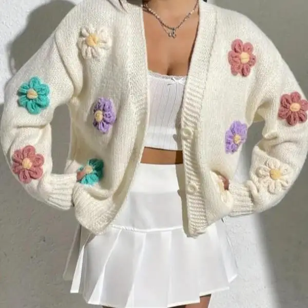 

Новинка: Мужская вязаная футболка и женская футболка с цветочным узором, пуговицами и воротником из ткани Coolmax Fiber Ciwalk для ношения под одеждой.