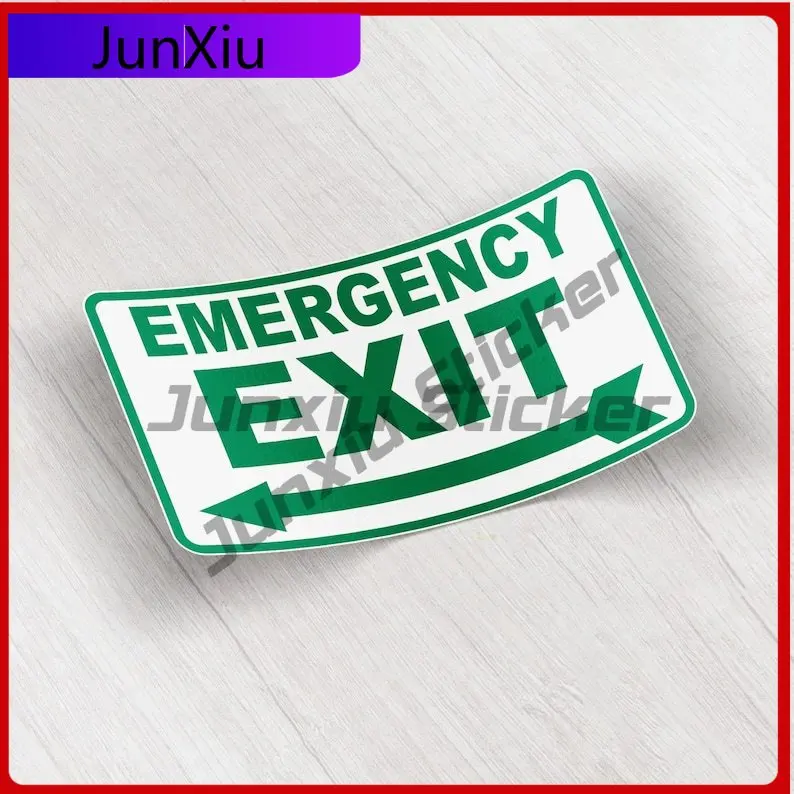 

Emergency Exit Stylish Car Weatherproof Decal Vinyl Sign Unique Window Sticker The Resistant Car Decoration Truck At UV
