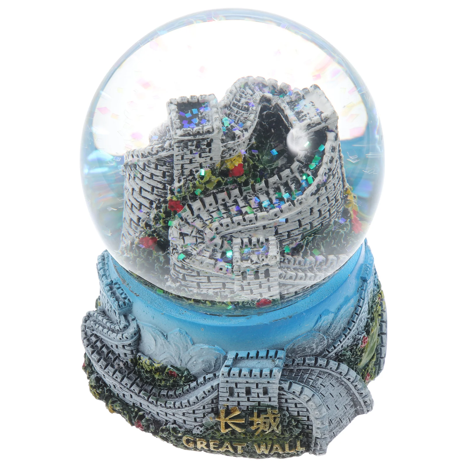 

1pc Great Wall Crystal Ball Resin Craft Unique Shape Exquisite Home Decor Living Room Bedroom Study Office Decoration Souvenir