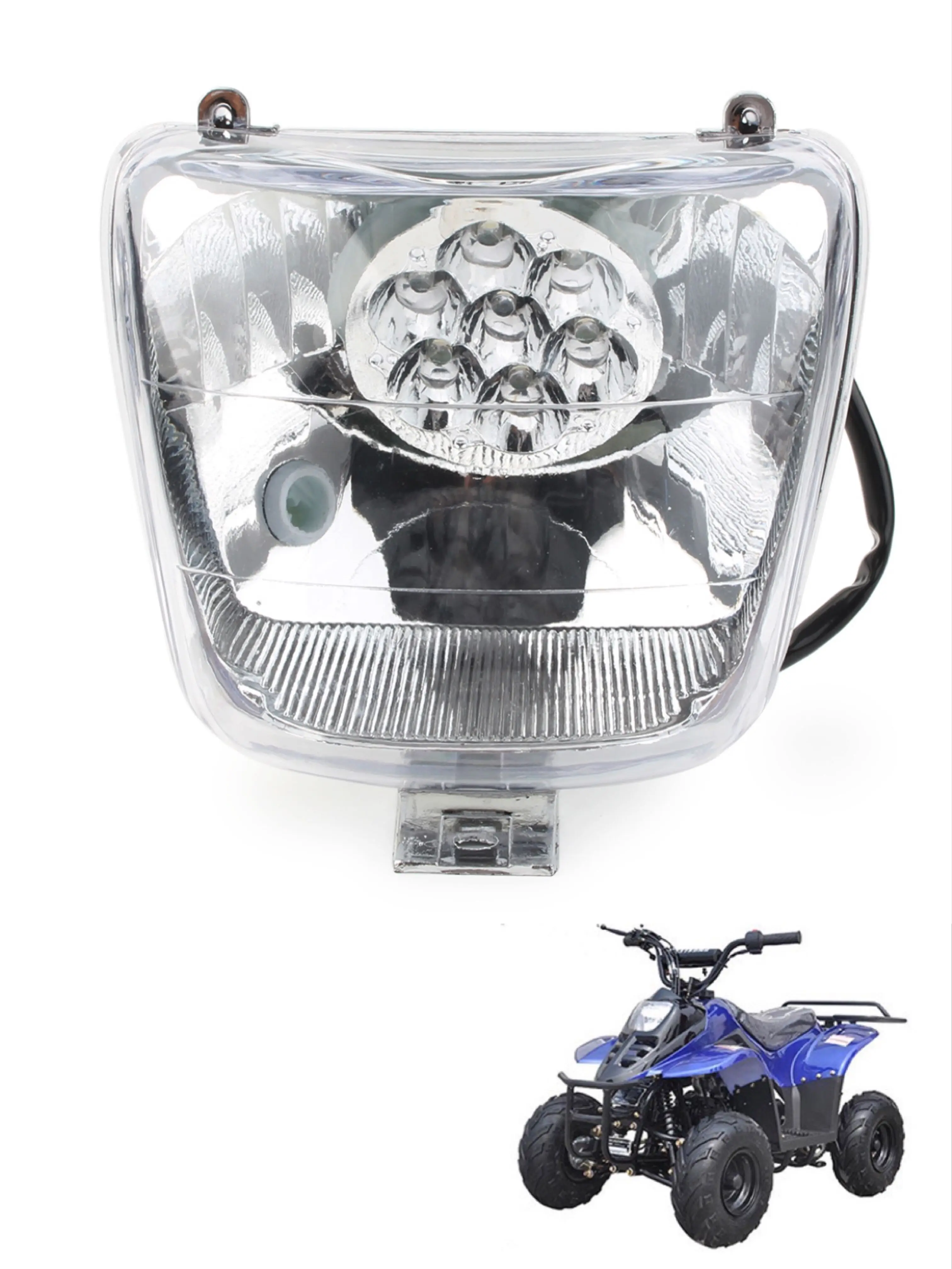 Pop Pop LYD Head Light Headlight W/ Bulb Wiring For Chinese ATV Quad Dirt Bike For 50cc 70cc 90cc 110cc SUNL COOLSTER TAOTAO