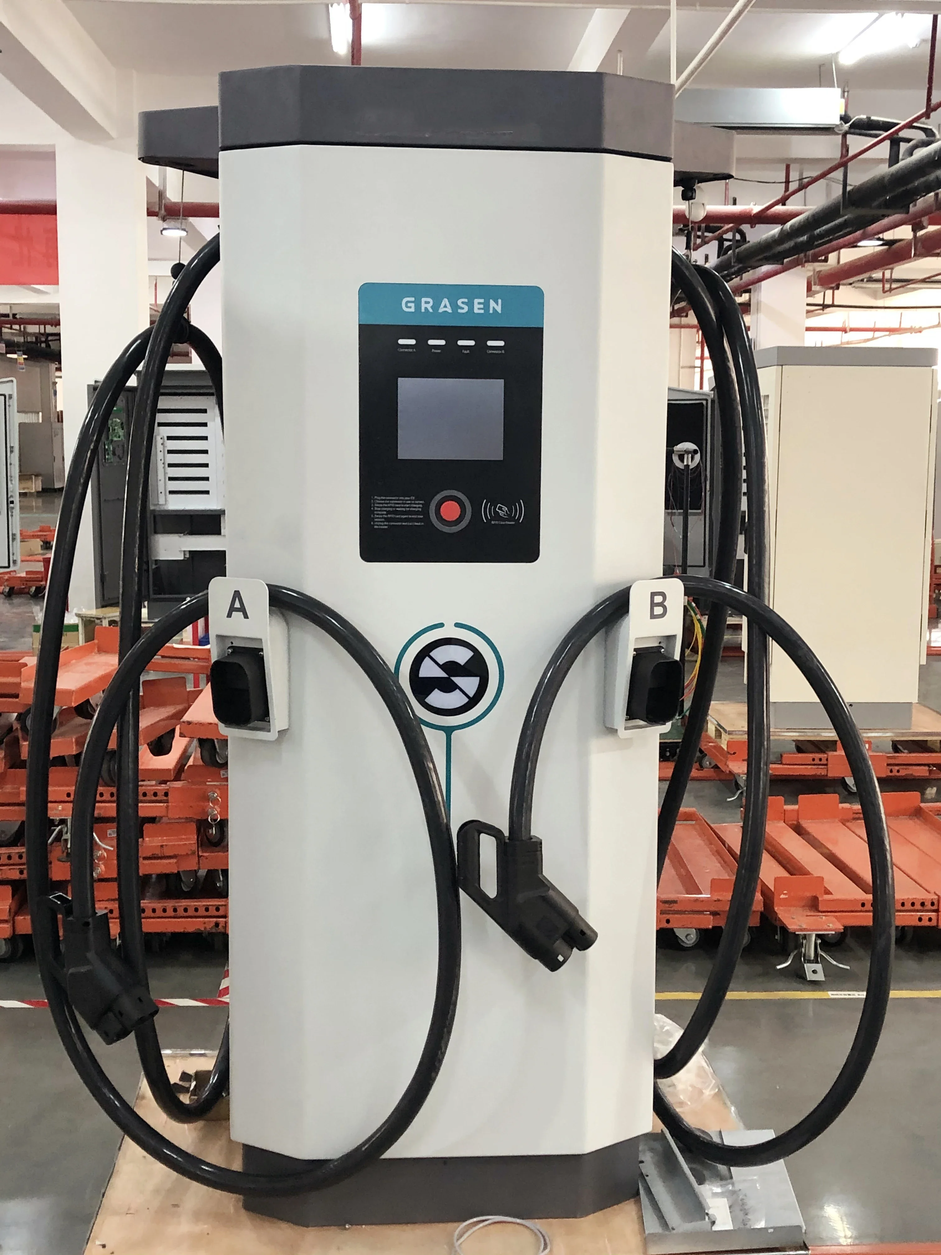 High Power Three Phase Commercial DC CCS CHADEMO 150KW OCPP EV Charging Station Fast Electric Car Supercharger EV Charger