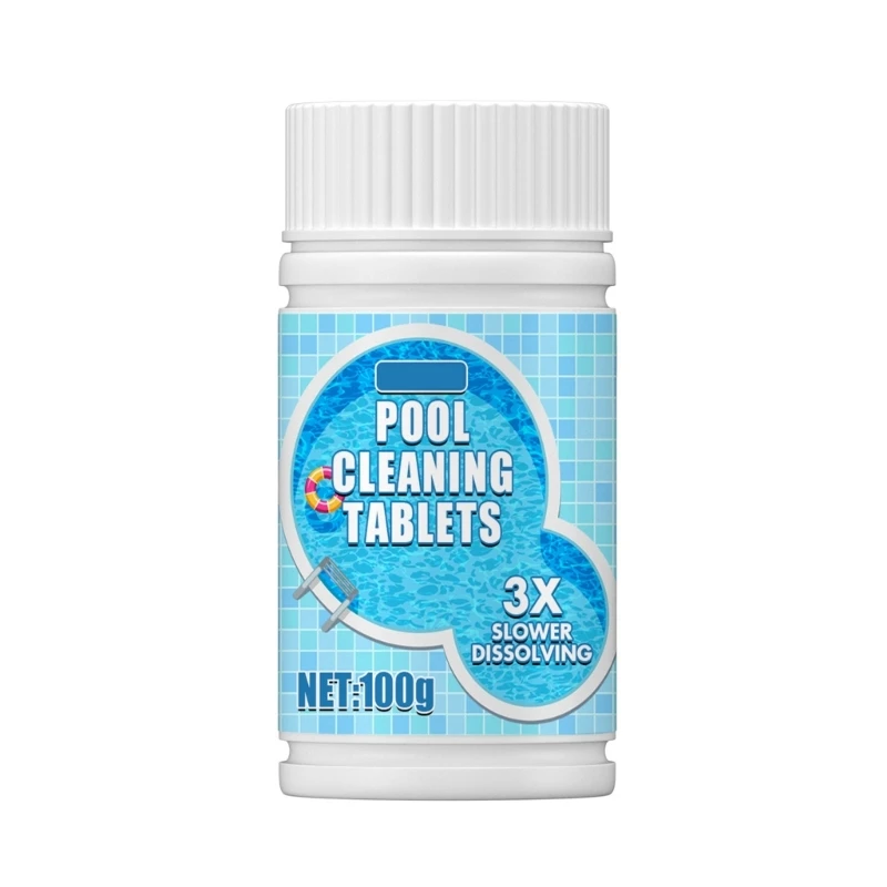 100g Pool Cleaning Tablets Multifunctional Effervescent Tablets for Outdoor Garden Swimming Pools Supplies Removal New Dropship