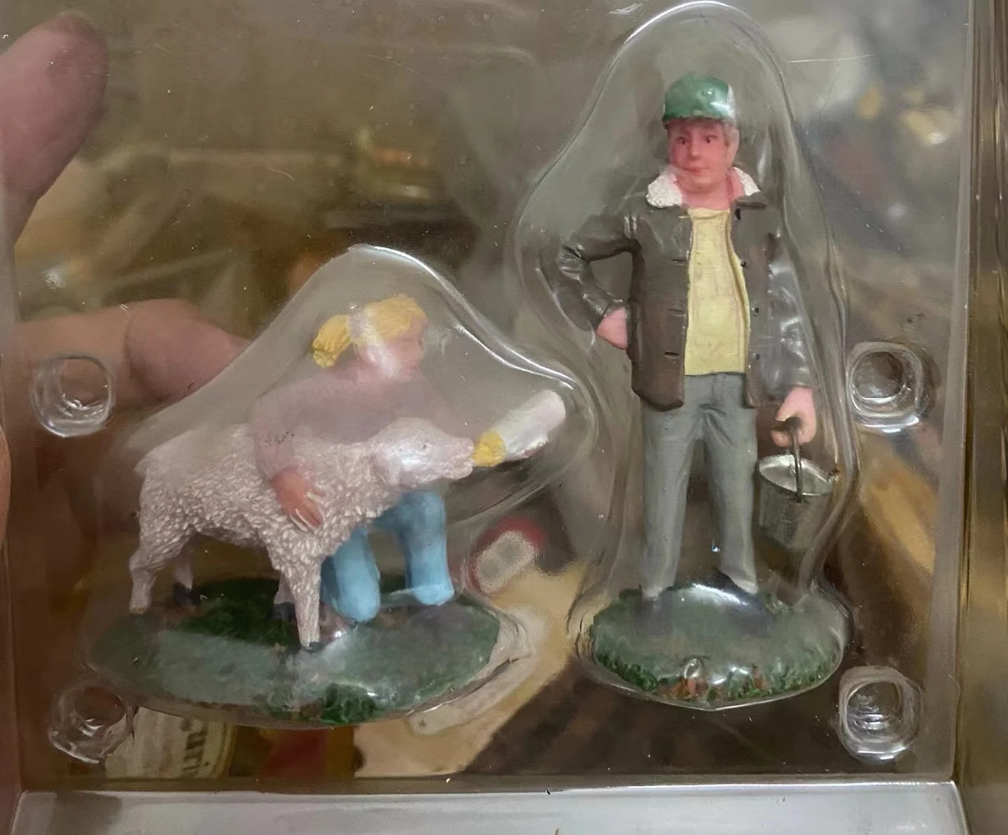 

Фигурка из смолы, психический психологический песочный стол, игровая коробка, кормление овец