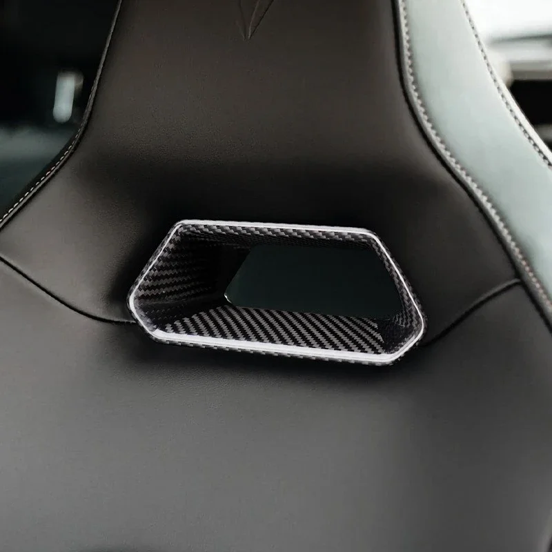

For Seat For Cupra Leon Sportstourer Real Dry Carbon Fiber 2021-2025 Interior Decoration Trim Cover Modification Accessories