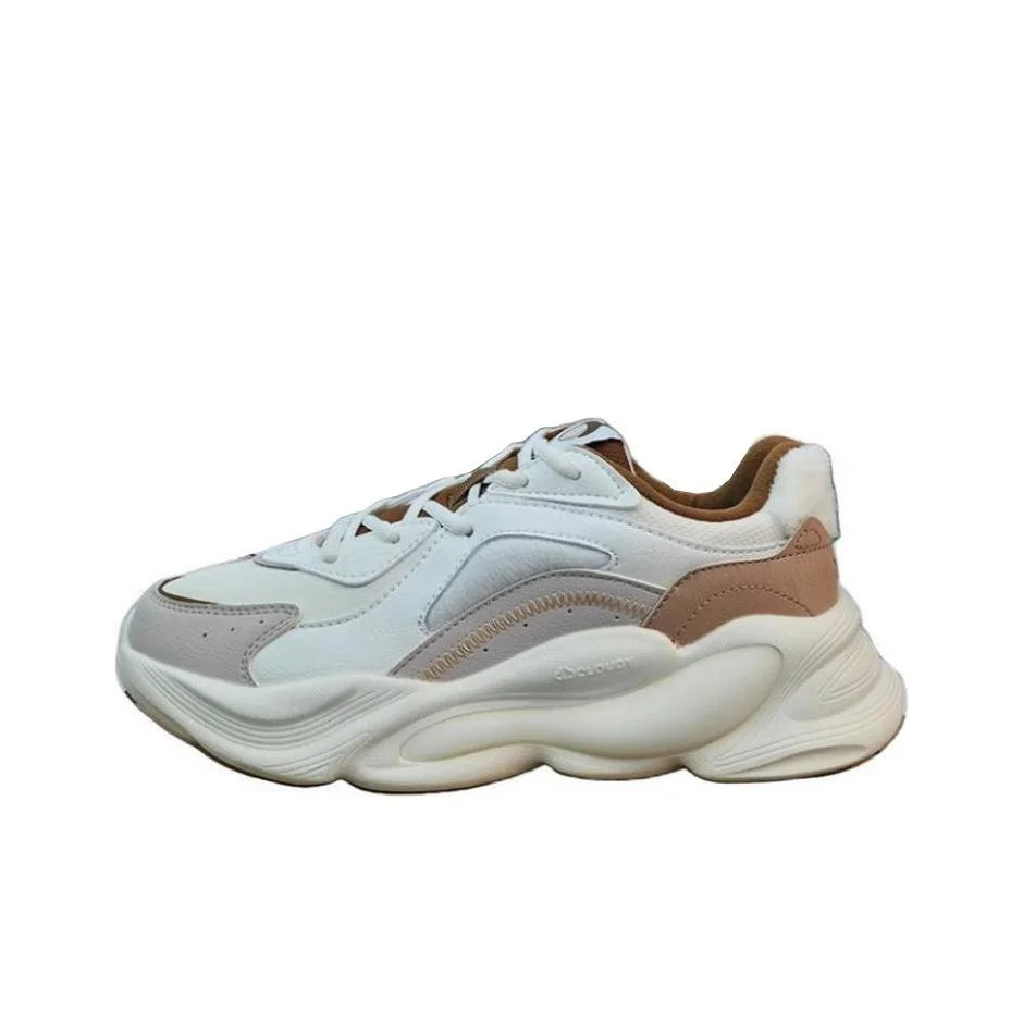 Erke Abrasion Resistant Slip Resistant Low top Casual Running Shoes Women's White Gray 12124402317-003