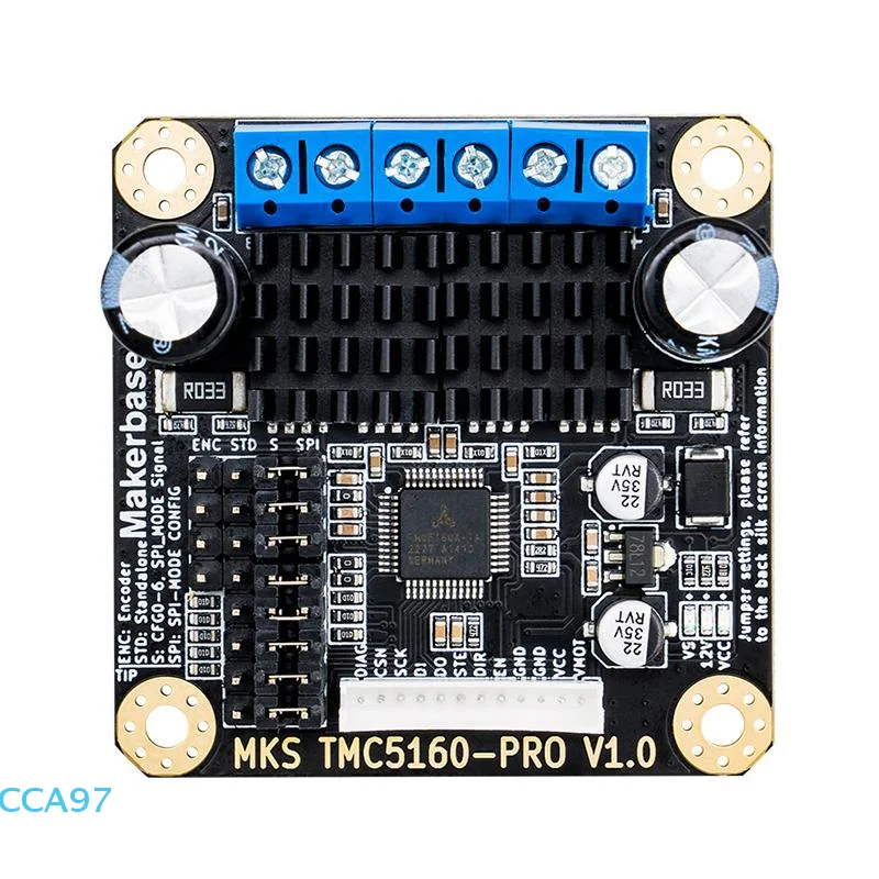 

【A】MKS TMC5160-PRO Высокоточный 6A Драйвер шагового двигателя Valtoge 8-60 В постоянного тока Режим SPI Детали 3D-принтера Marlin Klipper