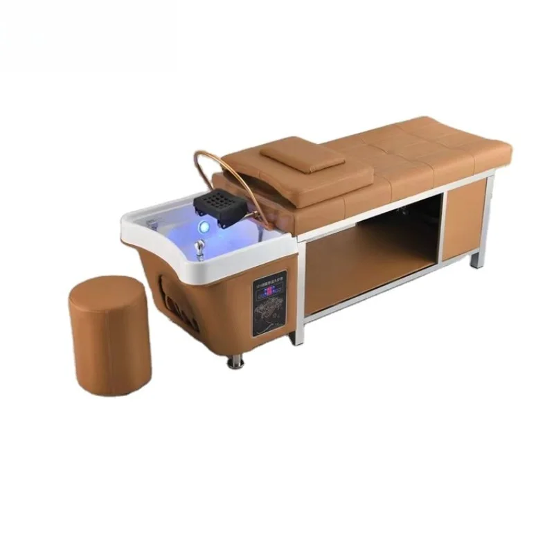 

Роскошная мебель для поп-салона, многофункциональный набор для парикмахерской, кресло для шампуня с керамической раковиной, умывальник, терапия головы