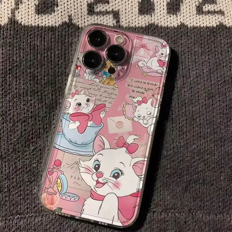 Disney Marie Cat Phone Case For OPPO Realme 15 Pro C85 Pro C75 C71 C63 C61 C65 C53 C65 C67 C53 C55 C35 5G Transparent Case - view 3