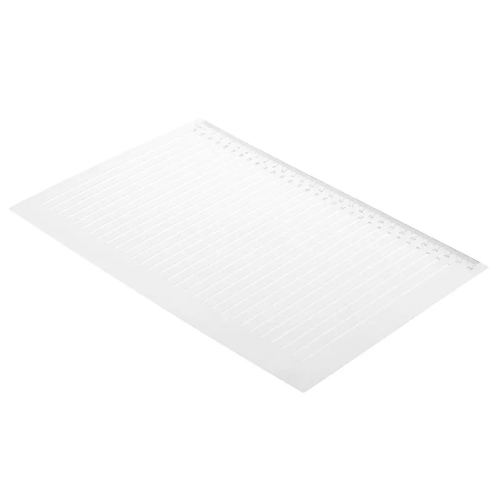 Drawing Template Stencils Clear Plastic Straight Ruler Set for Teacher School Office Supplies