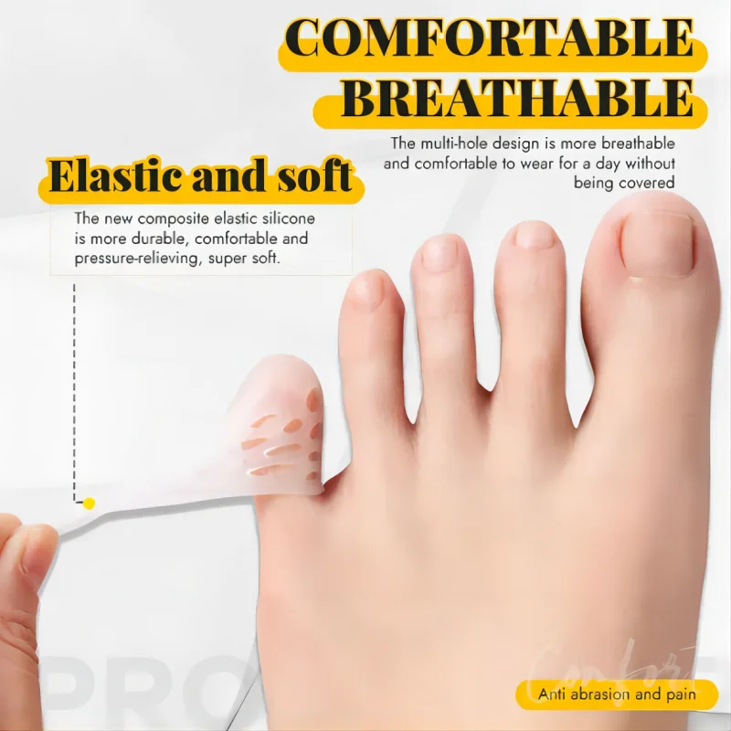 Toe Protector Thumb Care Silicone Soft Breathable Foot Corns Blisters Toe Cap Cover Finger Protection Relief Pains