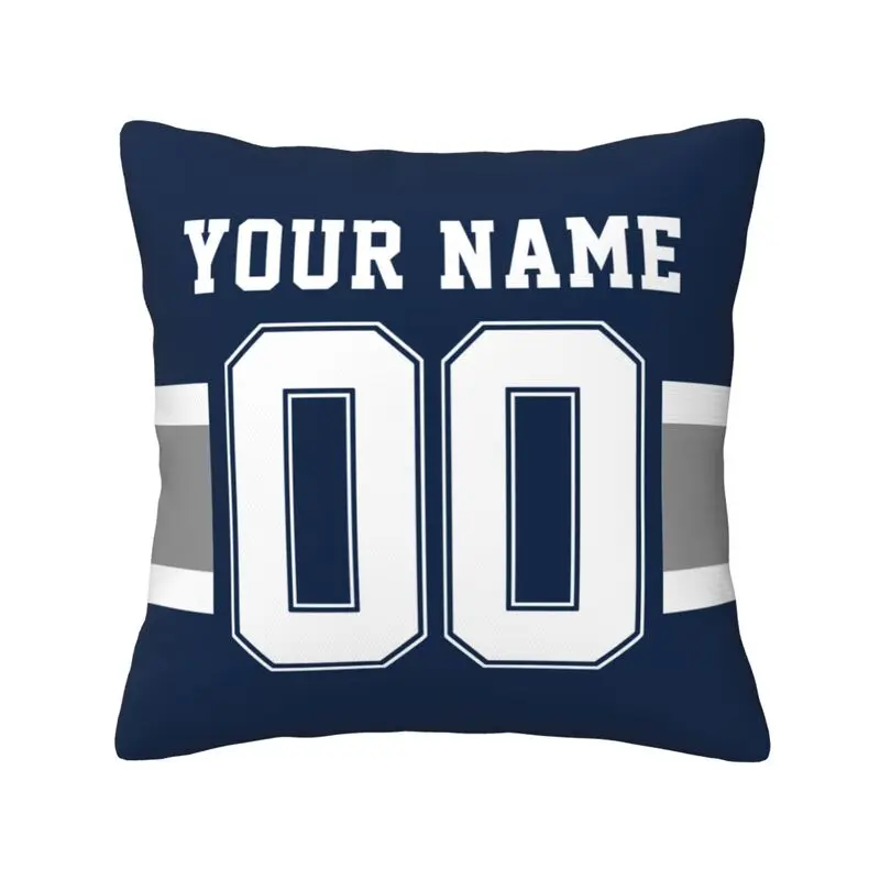 Custom Dallas Name & Number Football Personalized Pillowcase, Football Gifts for Football Fan Son Grandson Friend Coworker