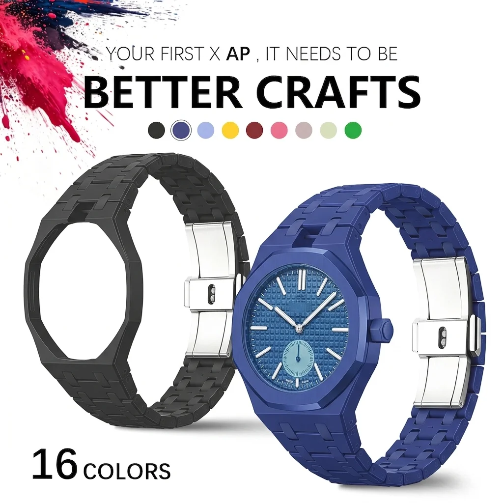 Kit de modification de boîtier et de bracelet de montre en céramique pour Swatch x AP Royal POP Biomaterials, kit de remplacement durable et de mise à niveau
