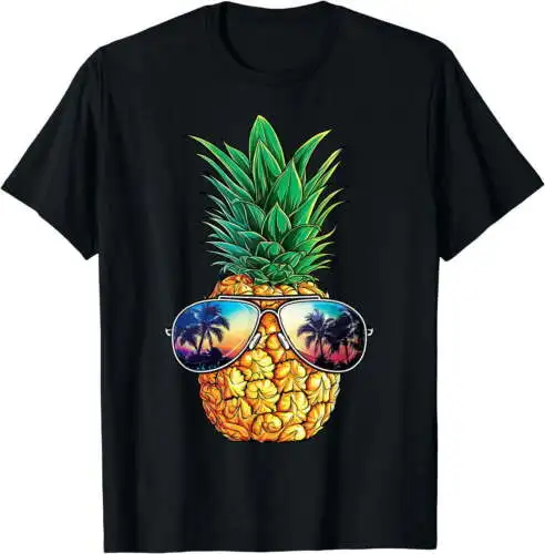 Fashion Pineapple Sunglasses T-Shirt