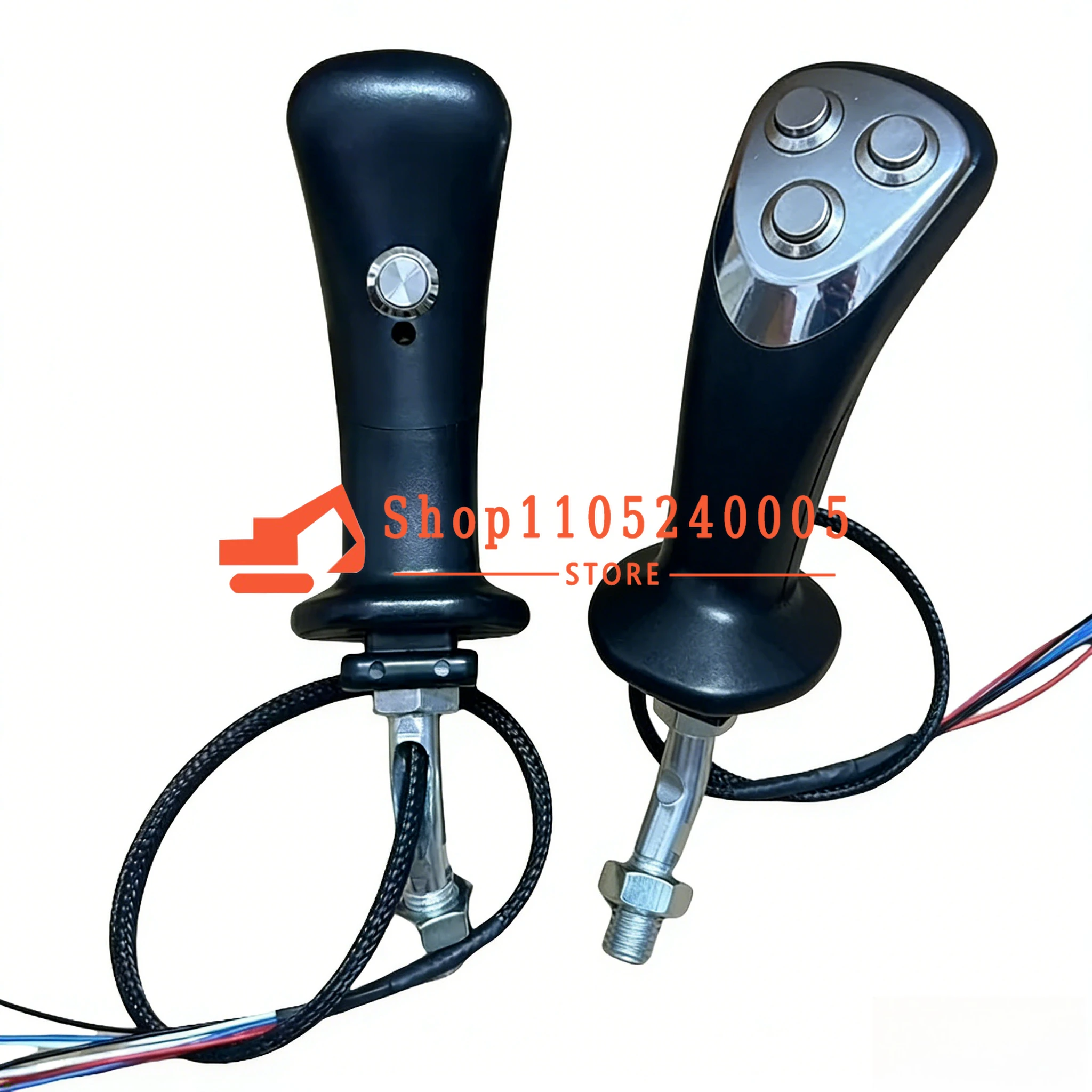 Four-button Joystick Handle Rubber Excavator High Quality  Accessoriesmodified Wood Clamper Wood Grabber Iron Grabber