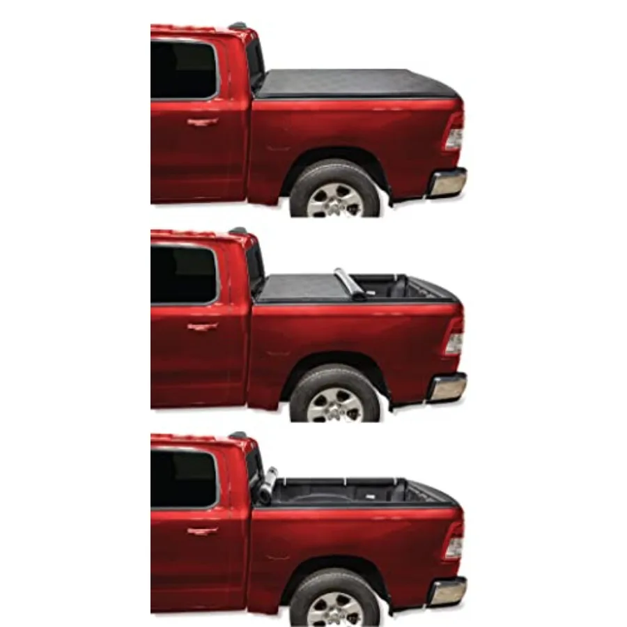 ROLLITUP Fits 2015-2022 GM Chevy Colorado/GMC Canyon 5'2 Bed Soft Roll Up Truck Bed Tonneau Cover 4R105 Low-Profile Sturdy Easy