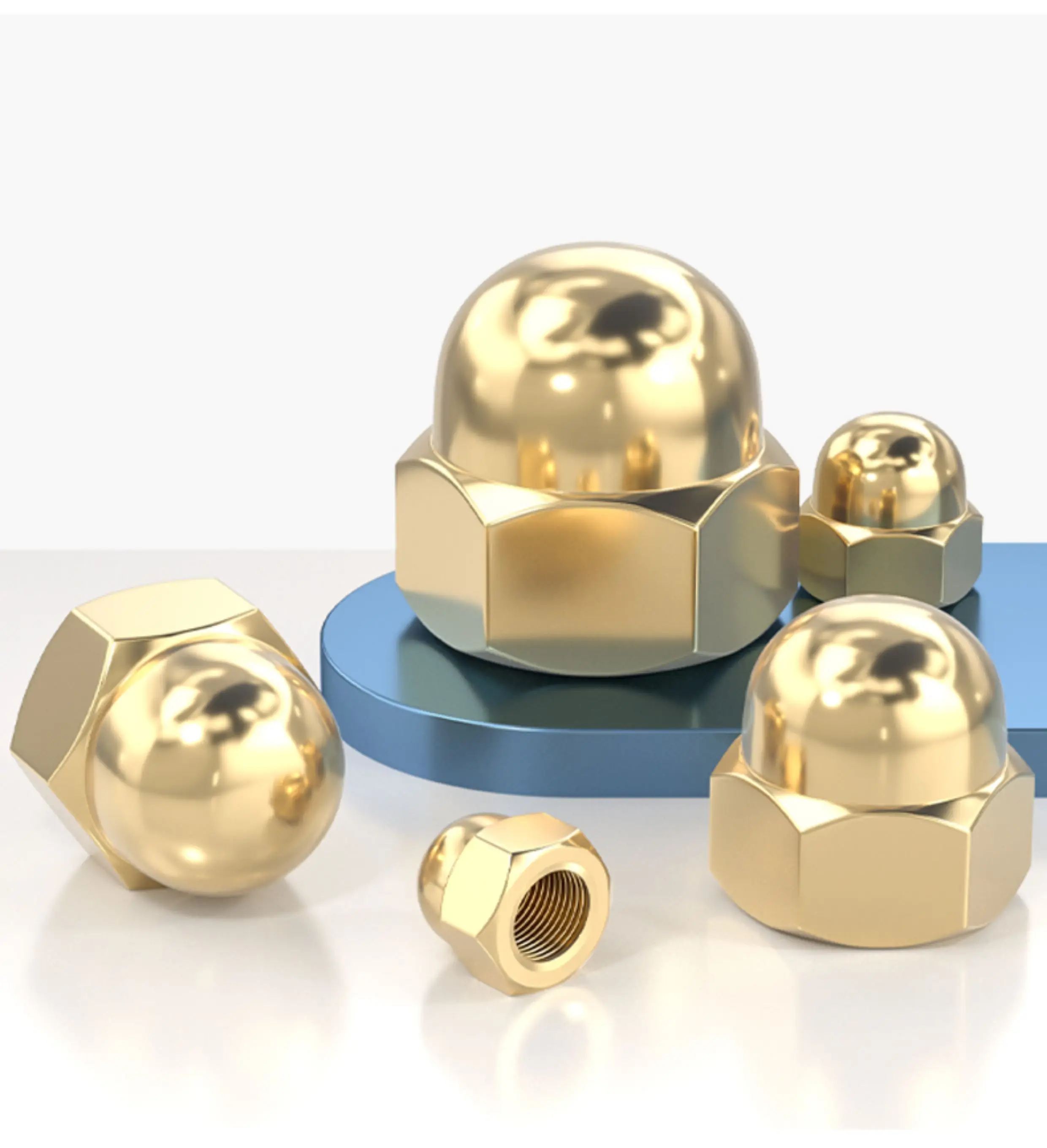 M3~M20 brass cap nut decorative round ball head screw cap nut cover nut ugly nut