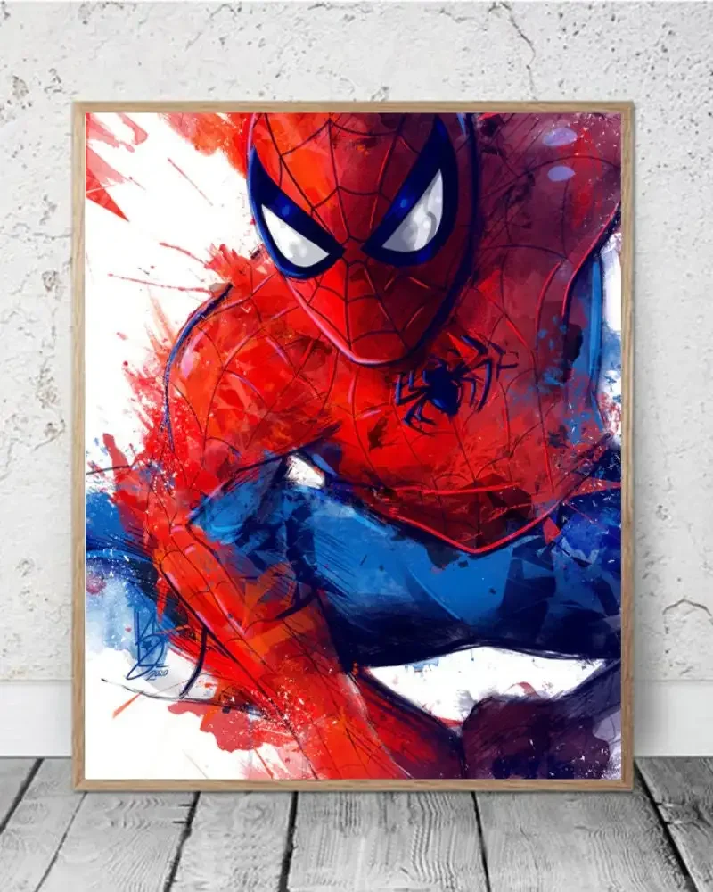 Disney Marvel Spiderman Watercolor Venom Posters and Prints Pictures for Wall Canvas Paintings Living Room Art Mural Home Decor