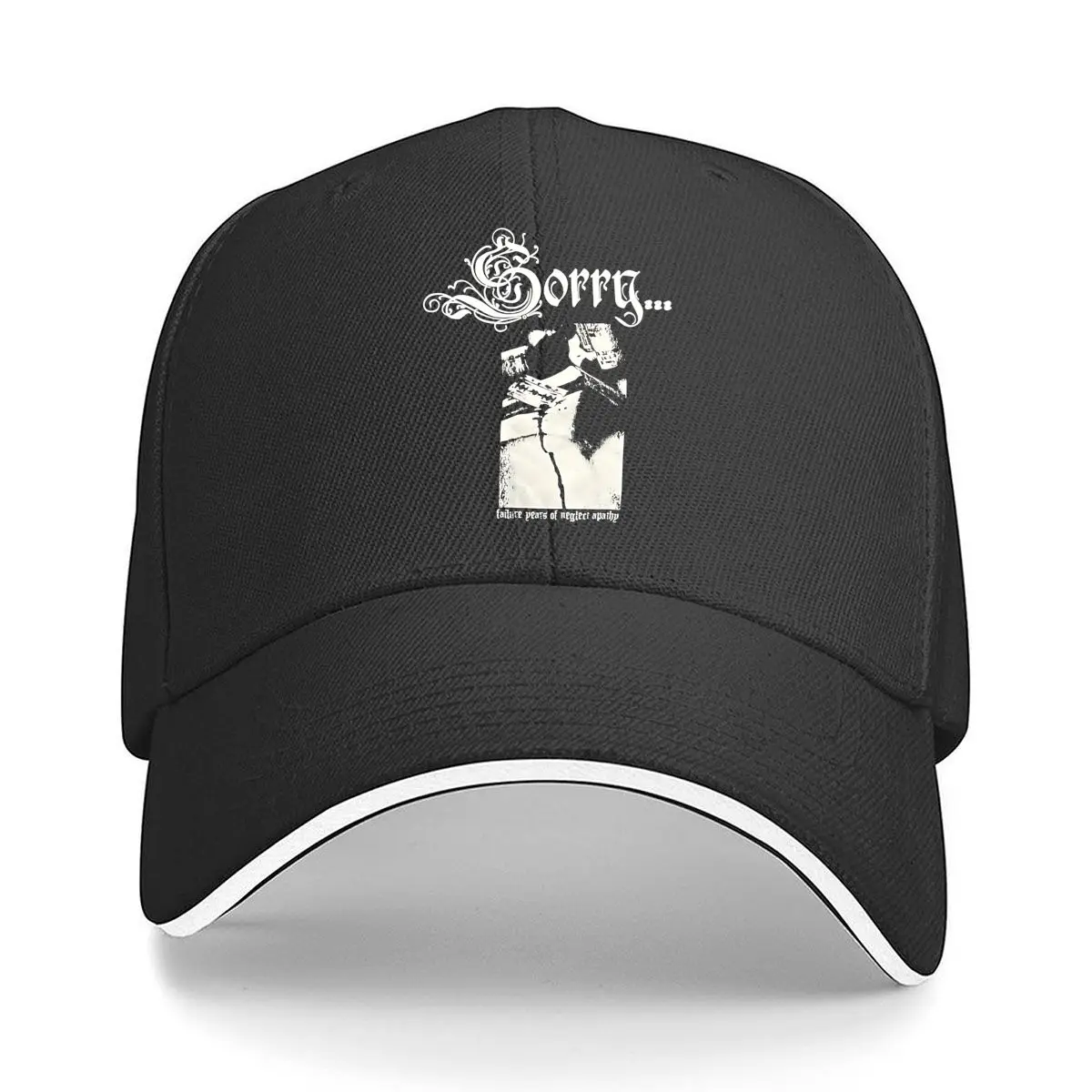 Sorry Graphic Text Design Sandwich Baseball Cap Outdoor Workouts Sun Hat
