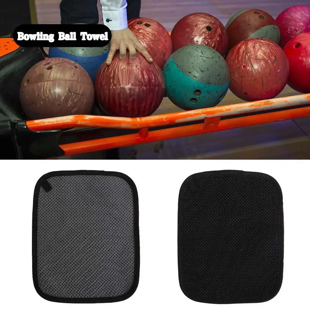

Anti-skid Bowling Ball Towel Washable Easy-Grip Dots Bowling Shammy Pad Dust Debris Remover Multi-function