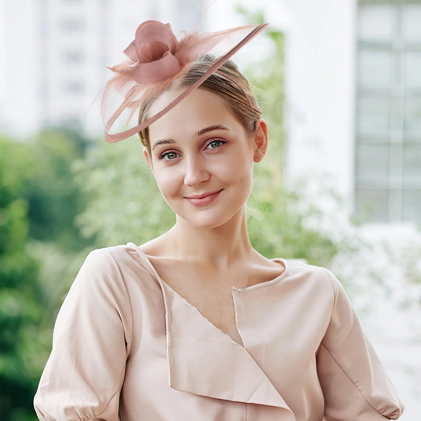 

Tea Party Hats for Women Elegant Fascinator Headwear Stylish Plastic Hat Vintage Lady Accessory Fancy Outfit Fashionable