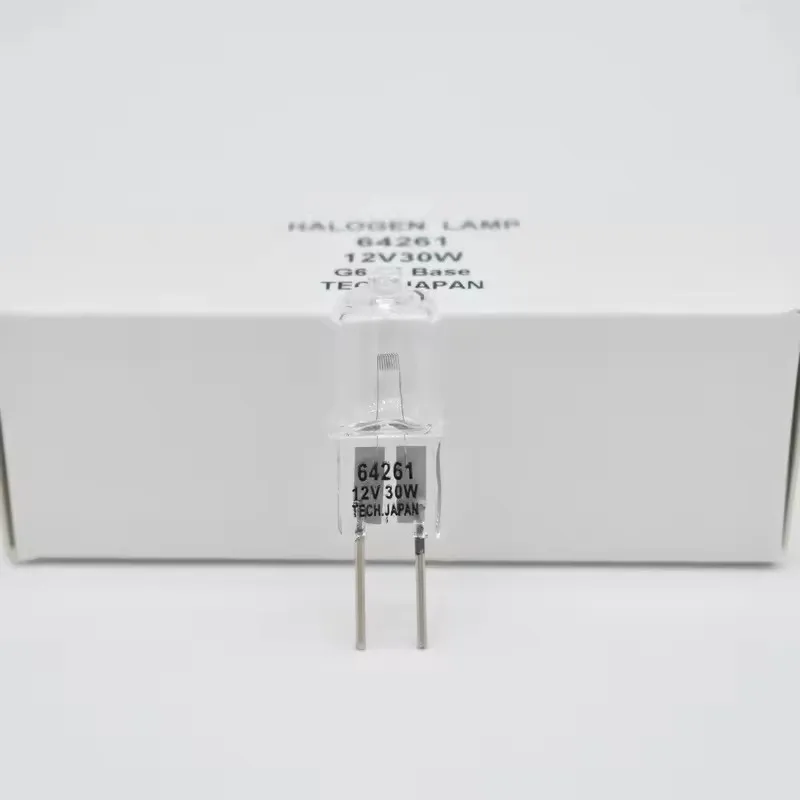 HoneyFly G6.35 Halogen Lamp 12v 30W 64261 Visual Ophthalmic Bulb Warm White For Medical Microscope Optical Instruments