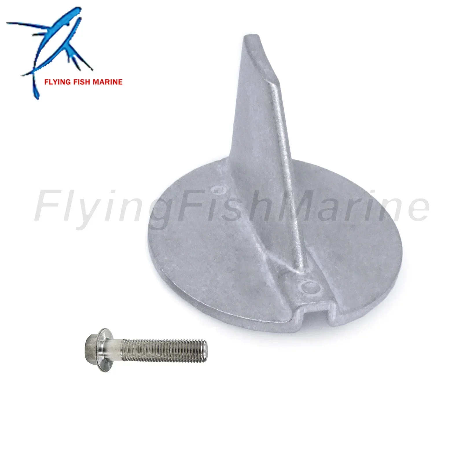 Boat Engine 6E5-45371-01 Aluminum Alloy Tab Trim Anode for Yamaha Outboard Motor 115HP-225HP 2/4-stroke, fit Sierra 18-6097