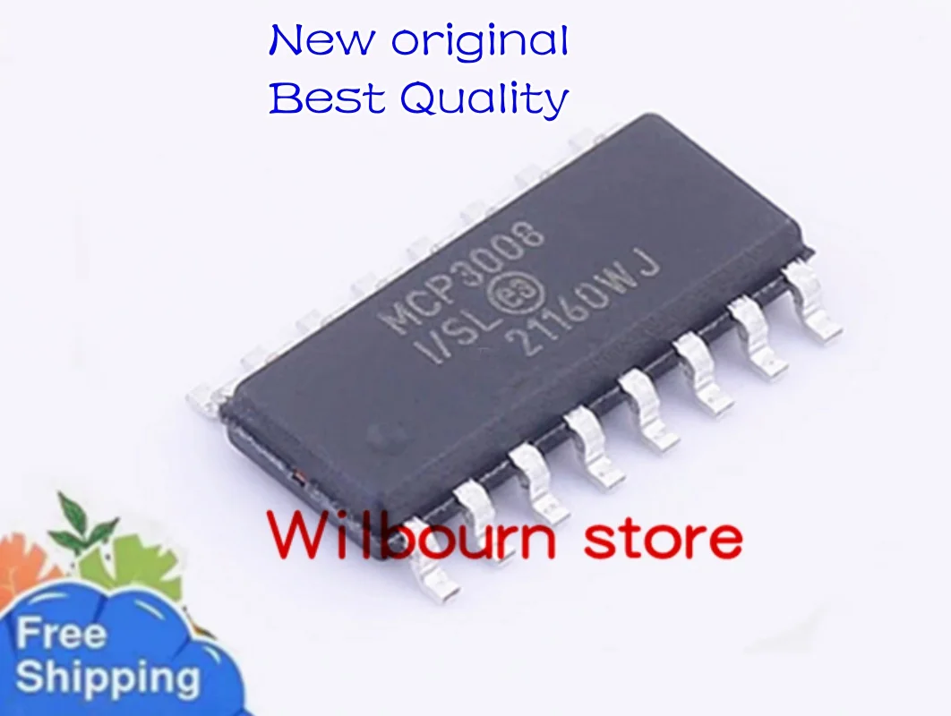 

New original 5PCS~20PCS/LOT MCP3008-I/SL MCP3008T-I/SL MCP3008I/SL SOP16
