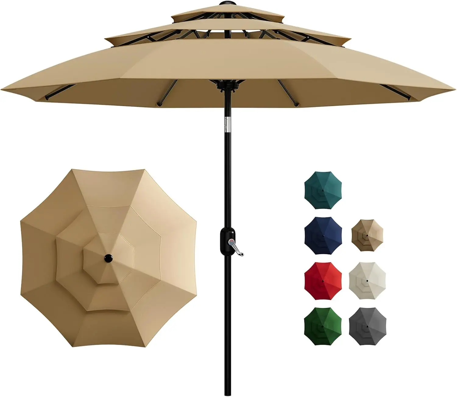 10Ft 3-Tier Patio U…