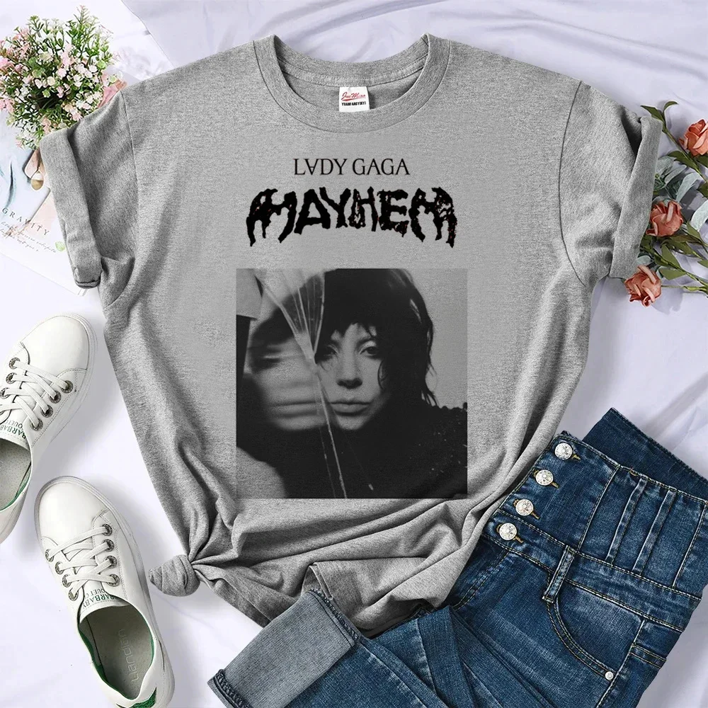 Lady gaga mayhem top tees adolescente cultura pop colorido kawaii gótico camiseta vintage universidade psicodélico grunge colorido kawaii
