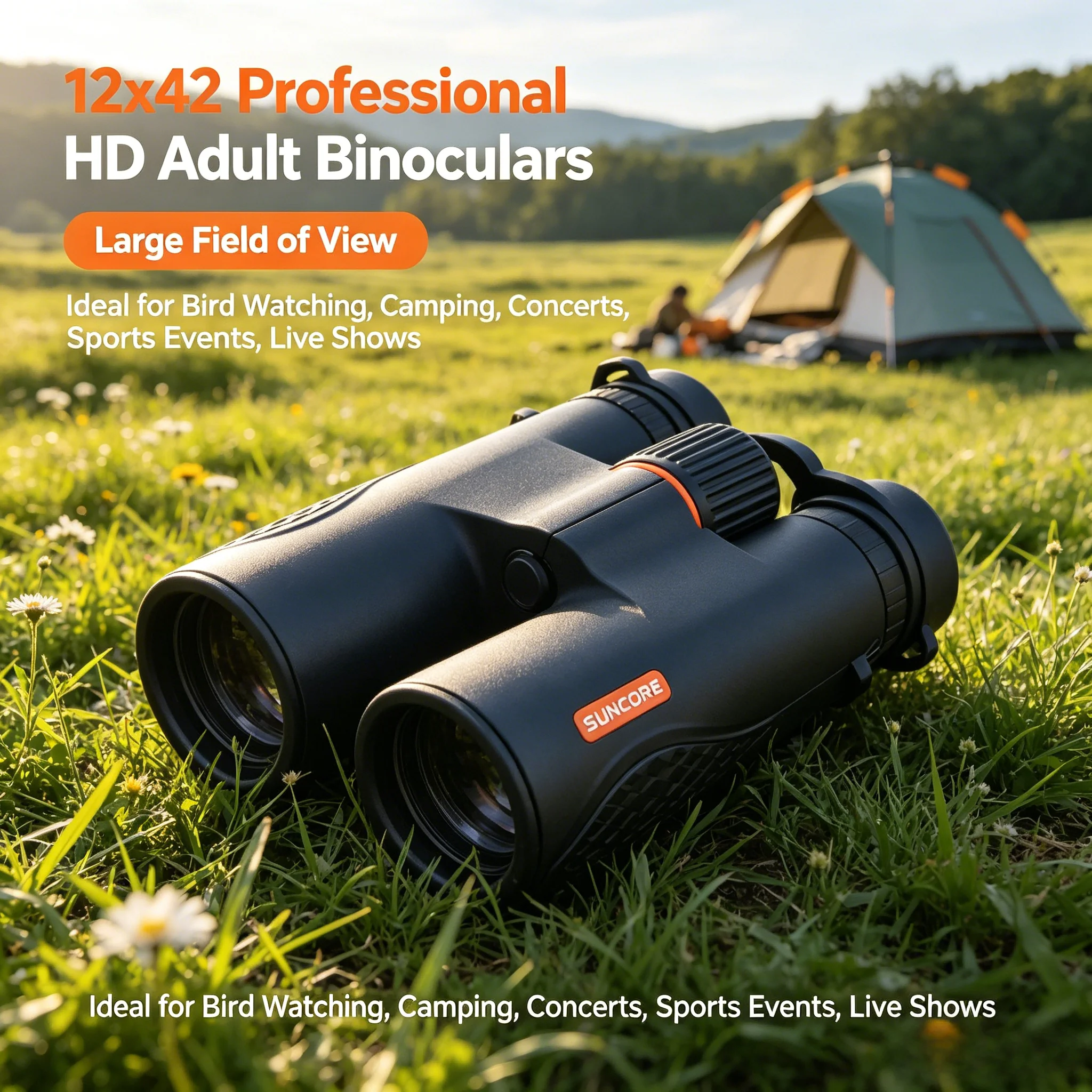 

Бинокль 12×42 XZ, подходит для наблюдения за птицами, охоты, концертов, театров, оперы, путешествий и осмотра достопримечательностей.