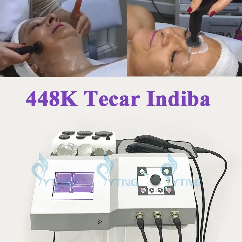 

448K Tecar Therapy Monopolar Diathermy Machine RET CET Indiba Body Shaping Sliming Face Lifting Skin Tightening